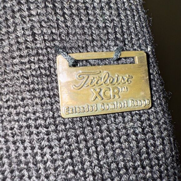 Men’s Large Titleist Corbin XCR Golf Sweater Wool V Neck Long Sleeve Black - Picture 5 of 7